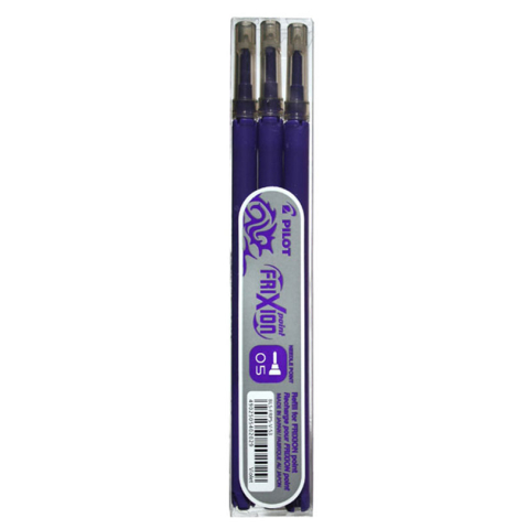 Rechizite Școlare - Mina roller 0.5mm violet point 3/set frixion pilot