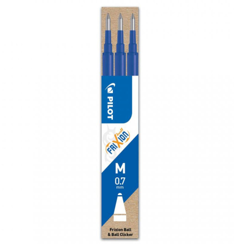 Rechizite Școlare - Mina roller 0.7mm albastra 3/set frixion pilot