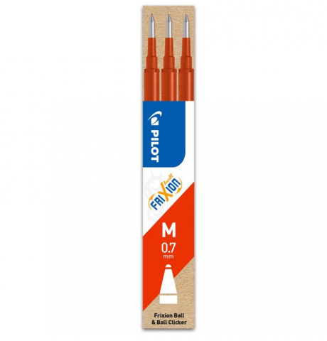 Rechizite Școlare - Mina roller 0.7mm rosie 3/set frixion pilot