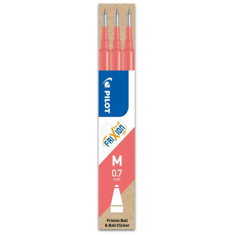 Rechizite Școlare - Mina roller 0.7mm roz coral 3/set frixion pilot