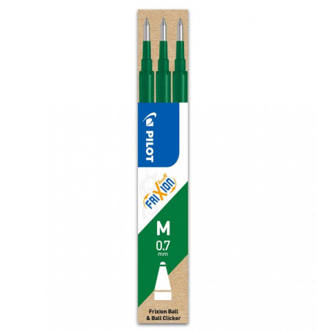 Rechizite Școlare - Mina roller 0.7mm verde 3/set frixion pilot