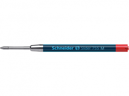 Mine pentru pixuri - Schneider - Mina Slider 755 M, Rosu - Micostore.ro
