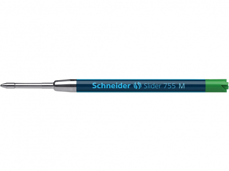 Mine pentru pixuri - Schneider - Mina Slider 755 M, Verde - Micostore.ro