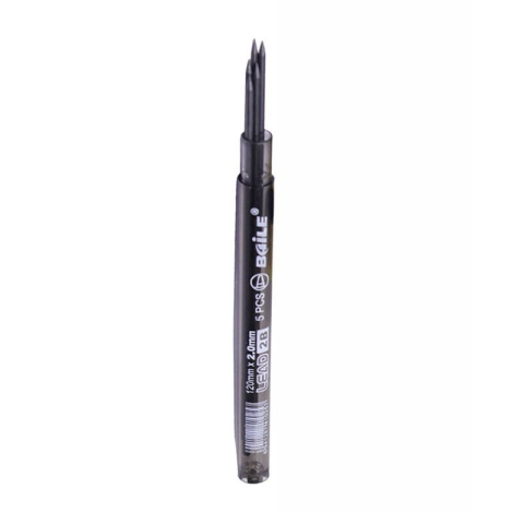 Rechizite Școlare - Mine creion mecanic CNX BAILE BL602, 2.0mm, 2B, set 5 buc