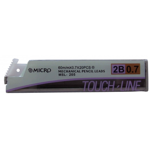 Mine creion mecanic CNX MICRO MLS205, 0.7mm, 2B, set 20 buc [1]