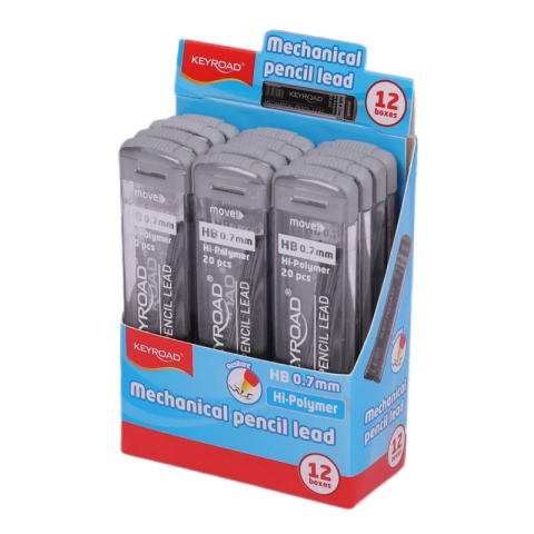 Mine creion mecanic Keyroad KR990098, 0.7mm, HB, set 20 buc [1]