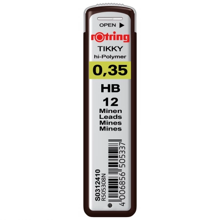Rechizite Școlare - Mine grafit creion Rotring 035mm tarie HB