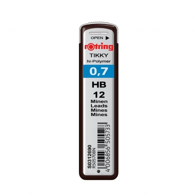 Rechizite Școlare - Mine grafit creion Rotring 07 mm tarie HB