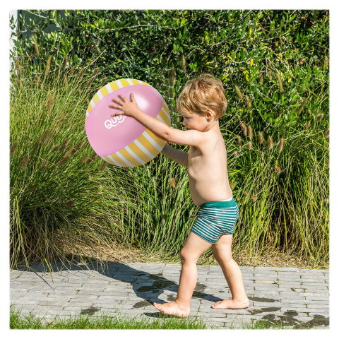 Minge gonflabila de plaja, roz, Quut Toys, copii varsta 1-7 ani [4]