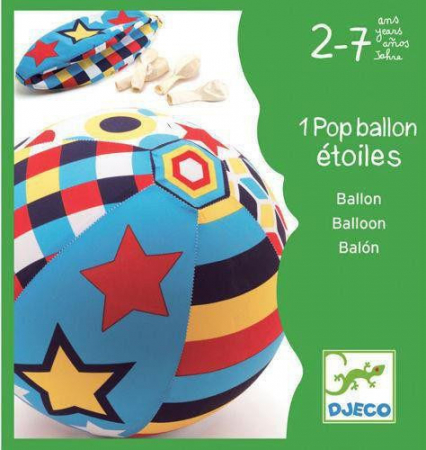 Minge usoara, 23 cm diametru, Djeco, Balon Geometric [1]