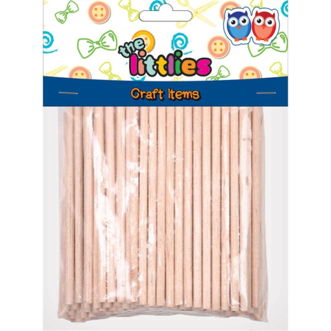 Jucării și Jocuri pentru copii - Mini baghete craft lemn 4x100 The Littlies