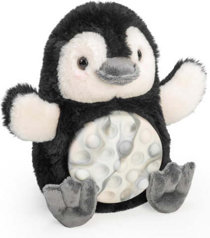Jucarii de Plus - Mini pinguin poppykins-jucarie plus wild republic 19cm