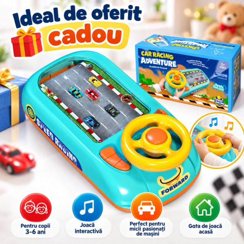 Simulator Curse Masini cu Volan pentru Copii [3]