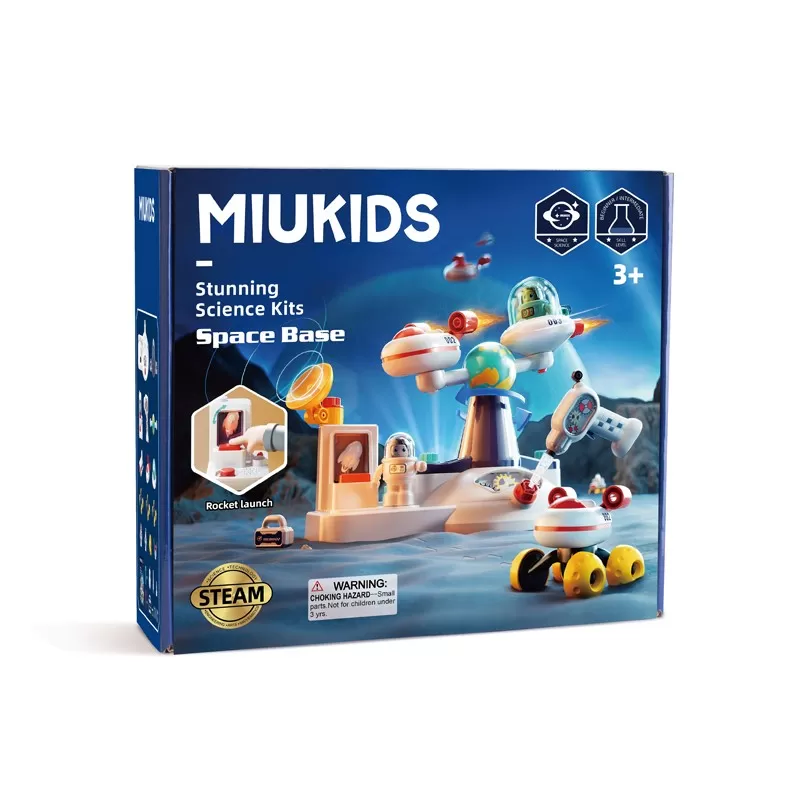 Jucării STEM, Știință şi Experimente - Jucarie STEAM , Baza spatiala, Miukids, varsta de la 3 ani la 7 ani