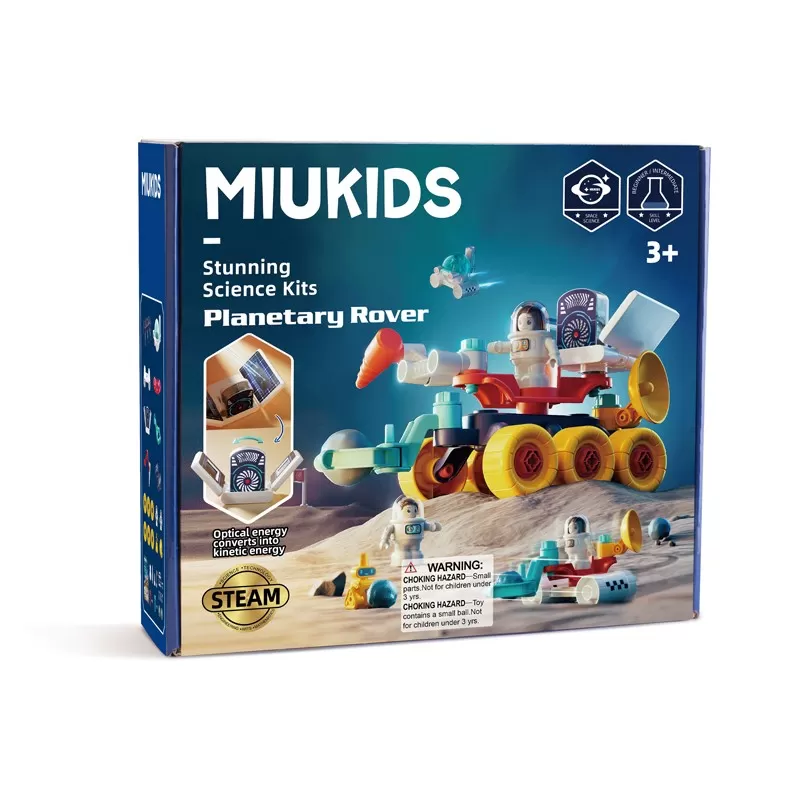 Jucării STEM, Știință şi Experimente - Jucarie STEAM - Rover planetar, Miukids, varsta de la 3 ani la 7 ani