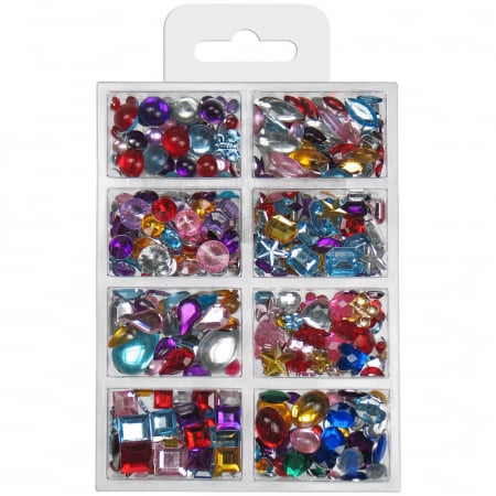 Art & Craft si Artizanat - Mix semisfere colorate, 6-18mm, 30 gr, 600 buc