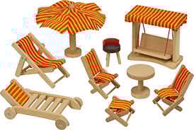 Jucării și Jocuri pentru copii - Mobilier pentru casute papusi - Gradina