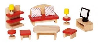 Jucării și Jocuri pentru copii - Mobilier pentru casute papusi - Living