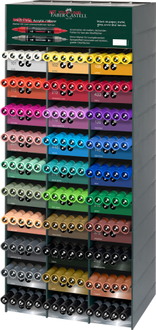 Markere Acrilice, Graffiti - Modul acrilic 150 markere acrilice multimark faber-castell