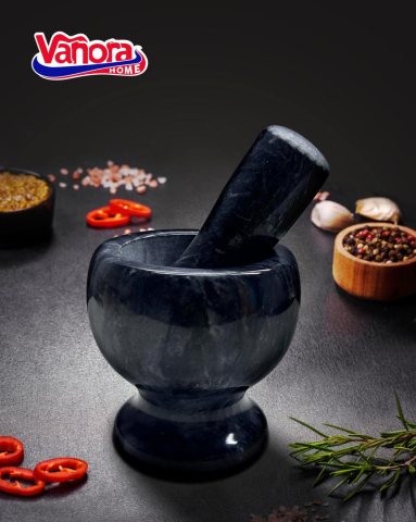 Mojar cu pistil din marmura, dia 9.5 cm, vanora home ( mix doua culori in bax, 3 buc/ culoare) [2]