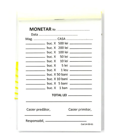 Birotică și Papetărie - Monetar
