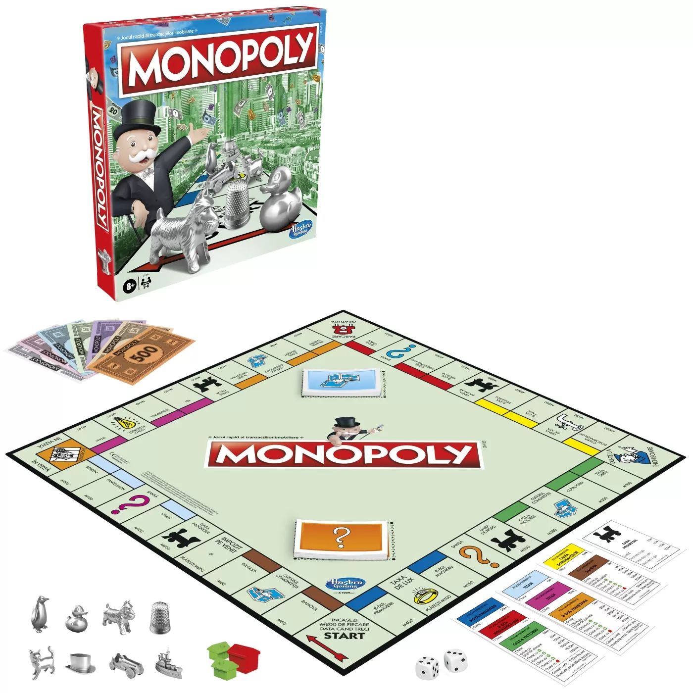 Jucării și Jocuri pentru copii - Joc Monopoly Clasic in Limba Romana, varsta de la 8 ani la +15 ani