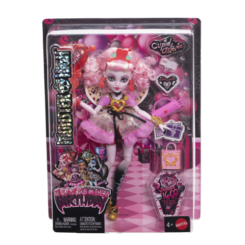 Jucării și Jocuri pentru copii - Monster high aniversare dulce si infricosatoare papusa cupid asteria cu accesorii copii cu varsta peste 4 ani