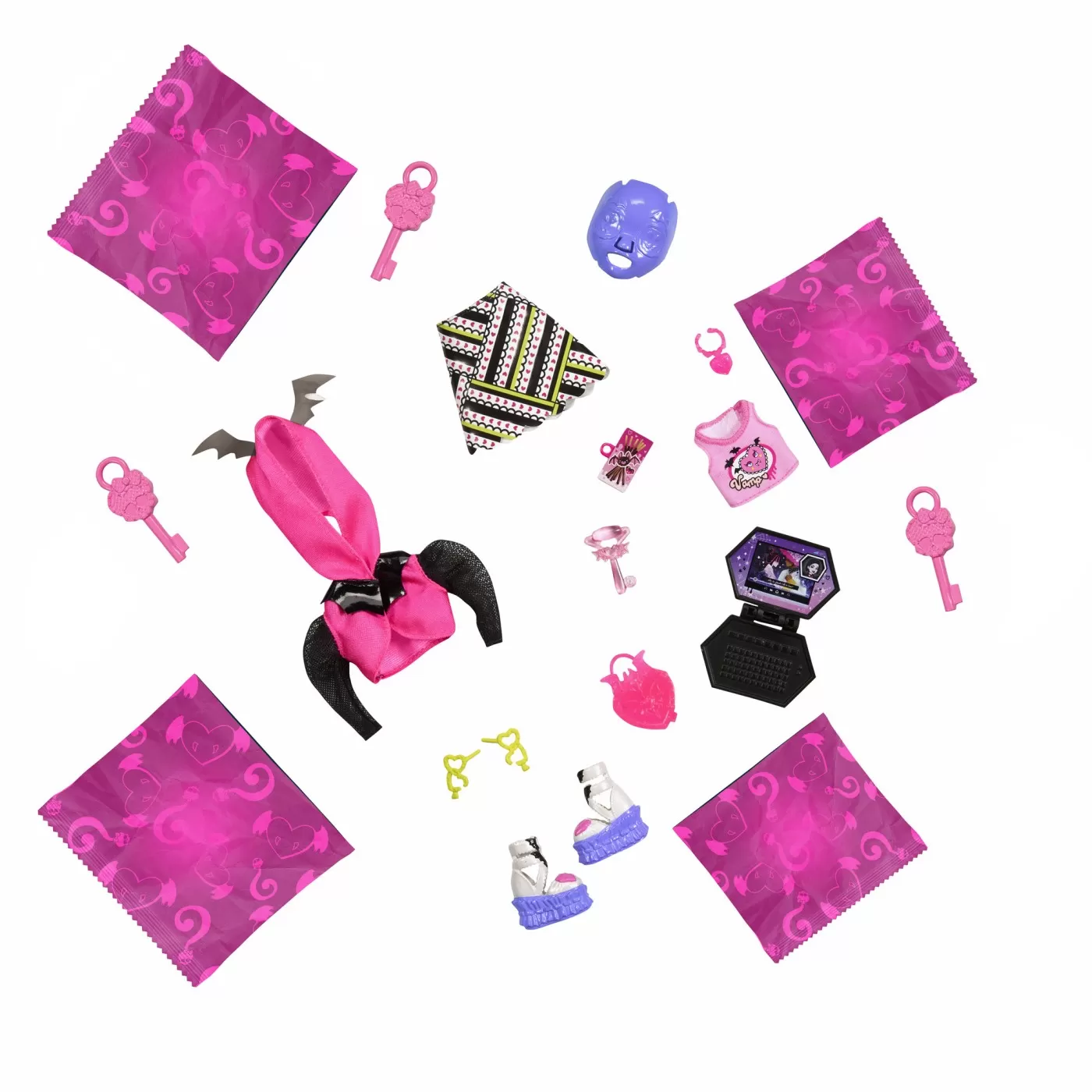 Monster high neon frights papusa draculaura, varsta de la 4 ani la 8 ani [2]