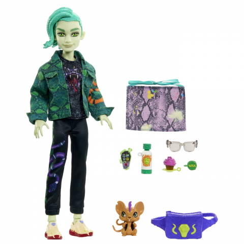 Monster high papusa deuce gordon cu animalut si accesorii, varsta de la 4 ani la 8 ani [1]