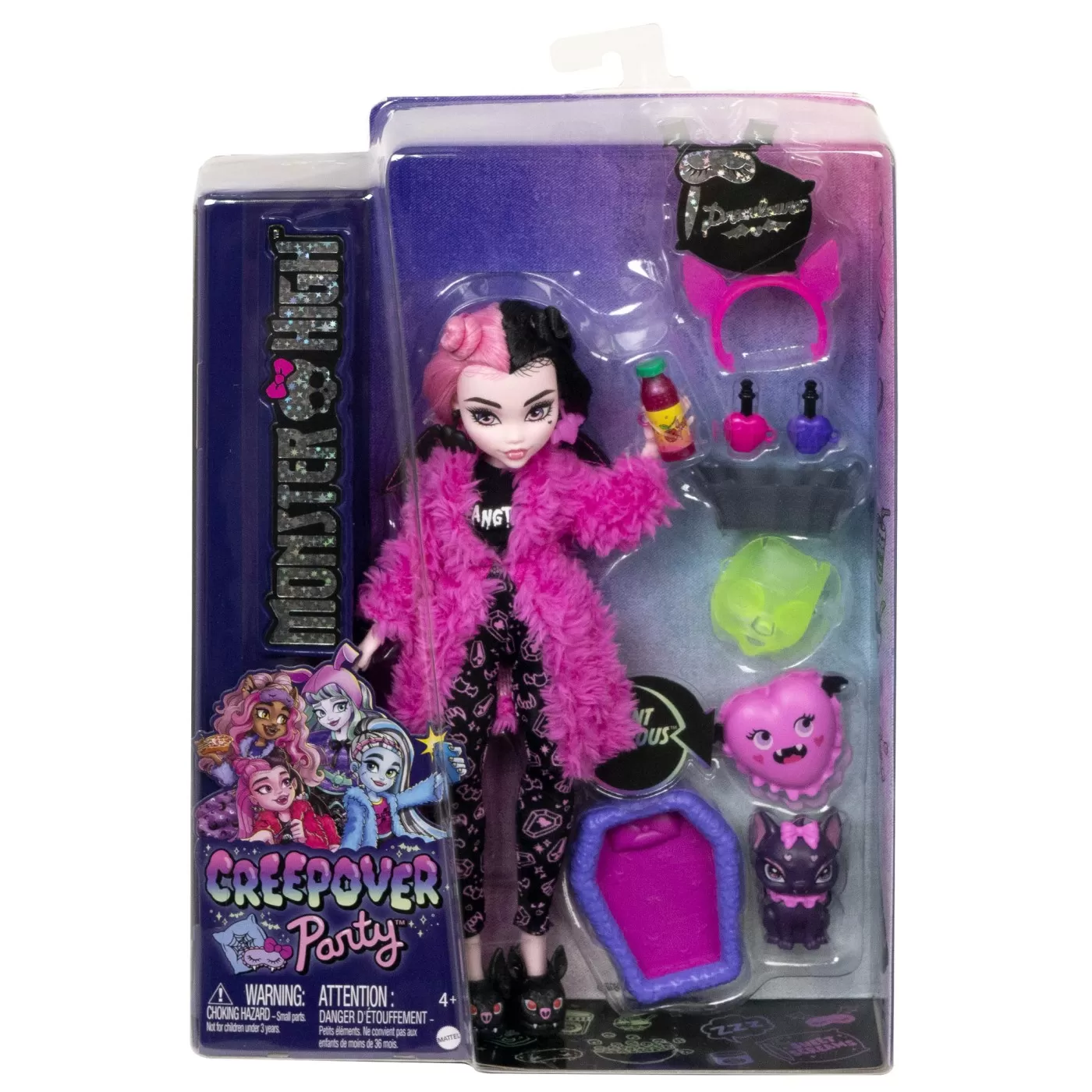 Jocuri de rol - Monster high papusa draculaura creepover party, varsta de la 4 ani la 8 ani