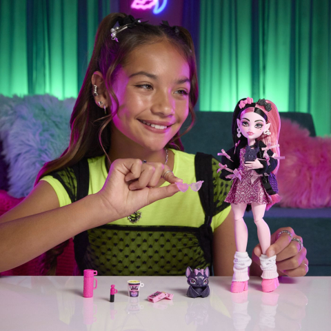 Monster high papusa draculaura cu accesorii copii varsta 4 ani - 10 ani [6]