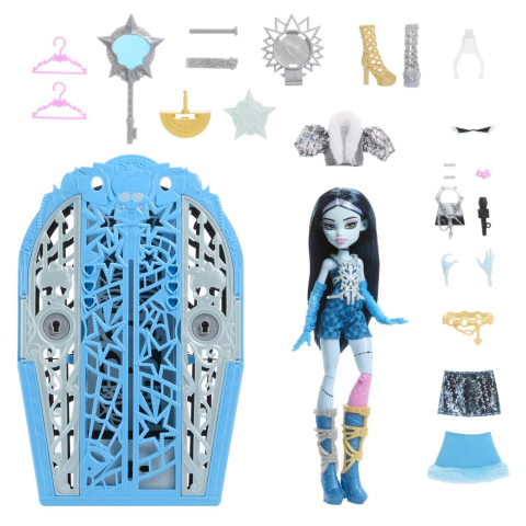 Monster high papusa frankiestein cu dulap revelator si accesorii copii cu varsta peste 4 ani [1]