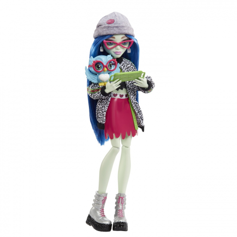 Monster high papusa ghoulia yelps cu animalut si accesorii, varsta de la 4 ani la 8 ani [4]