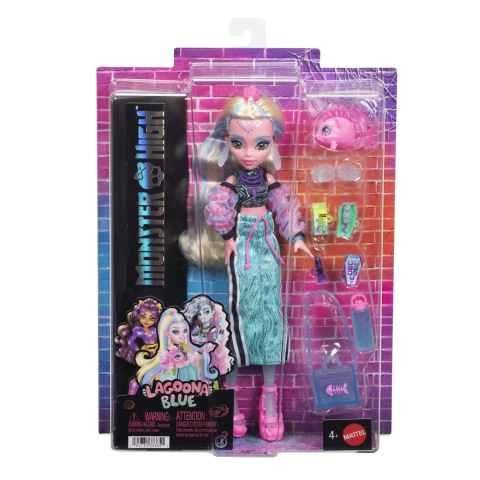 Jucării și Jocuri pentru copii - Monster high papusa lagoona blue cu accesorii copii varsta 4 ani - 10 ani
