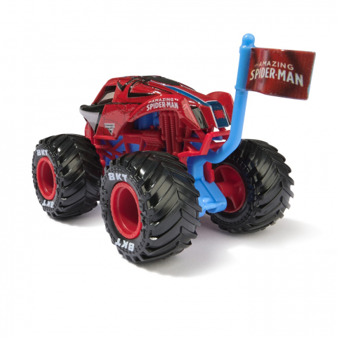 Monster jam marvel camion gigant amazing spider man scara 1 la 64, varsta de la 3 ani la 12 ani [3]