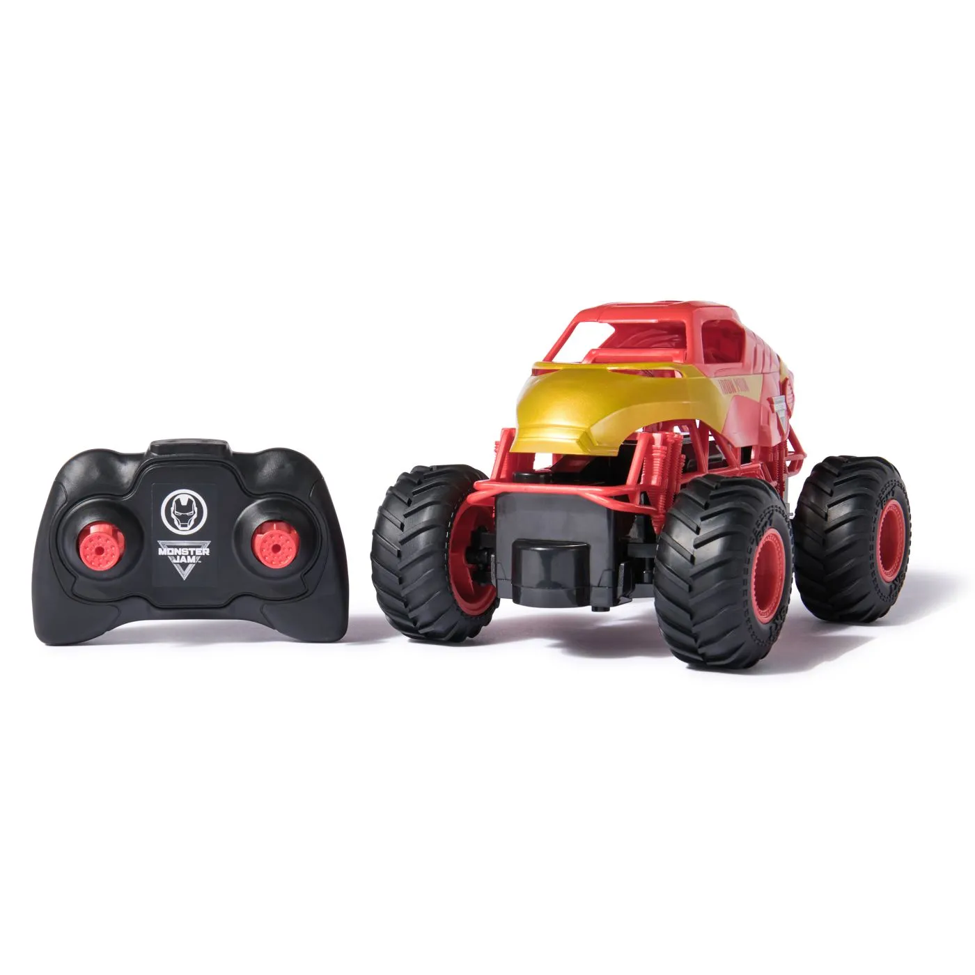 Monster jam marvel camion gigant cu telecomanda  iron man scara 1 la 24, copii 4 ani pana la 11 ani [1]