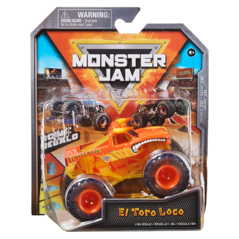 Jucării și Jocuri pentru copii - Monster jam masinuta metalica el toro loco scara 1 la 64 copii cu varsta peste 3 ani