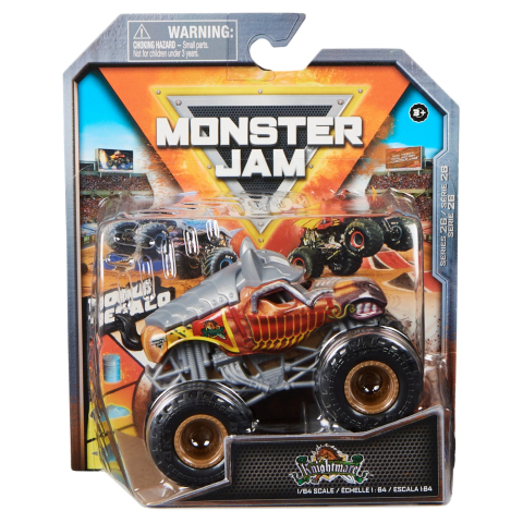 Jucării și Jocuri pentru copii - Monster jam masinuta metalica knightmare scara 1 la 64 copii cu varsta peste 3 ani