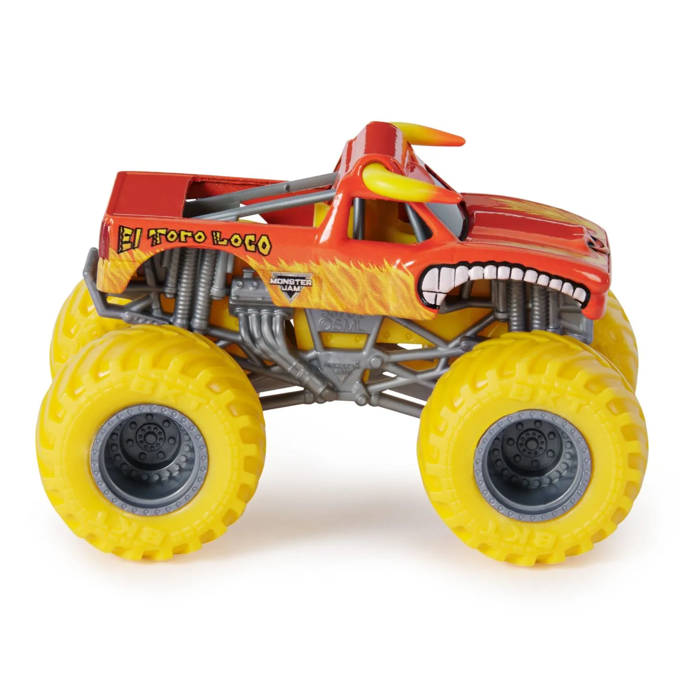 Monster jam set 2 masinute metalice el toro loco si pirates curse scara 1 la 64, copii 3 ani-7 ani [2]