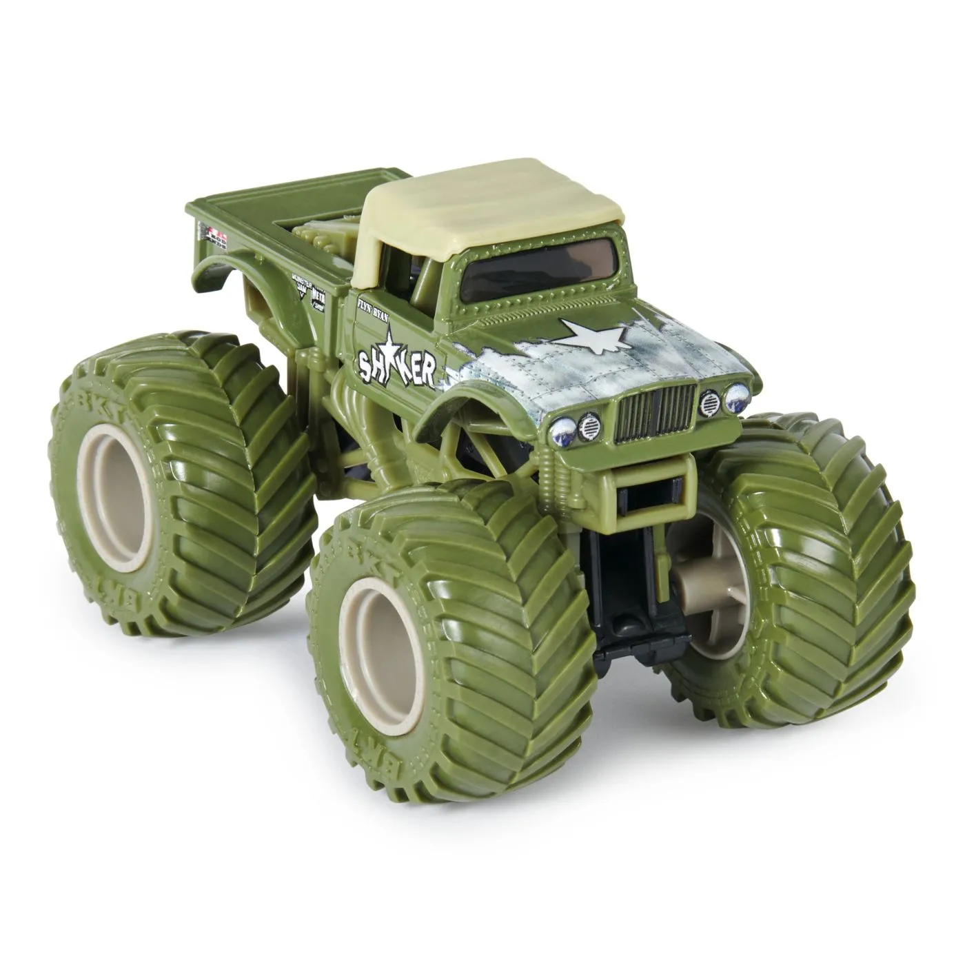 Monster jam set 2 masinute metalice shaker si soldier fortune scara 1 la 64, copii 3 ani-7 ani [5]