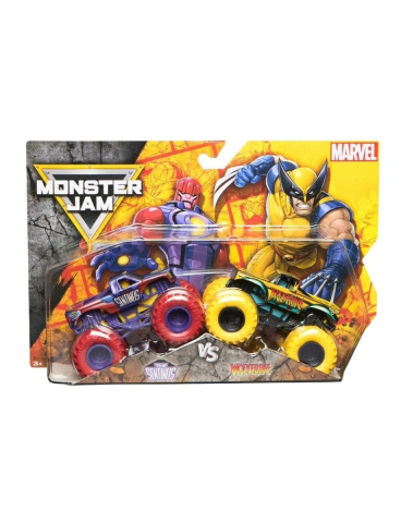 Jucării și Jocuri pentru copii -  monster jam set 2 masinute metalice the sentinels vs wolverine scara 1 la 65 copii 3 ani - 10 ani
