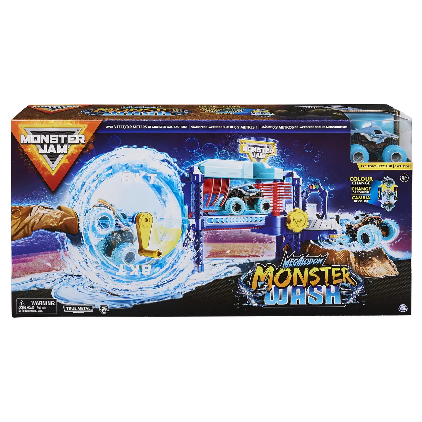 Jucării și Jocuri pentru copii - Monster jam set spalatorie auto