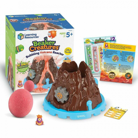 Jucării STEM, Știință şi Experimente - Monstruletii din laborator – Vulcanul cu lava, Beaker Creatures de la Learning Resources