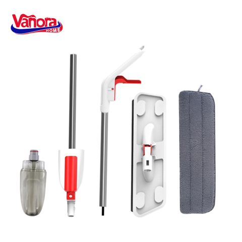 Mop spray cu rezervor detasabil 350 ml, rosu, fast clean, vanora home [1]