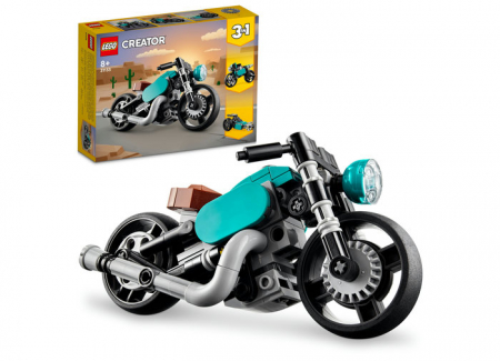 Jucării și Jocuri pentru copii - LEGO Creator: Motocicleta vintage 31135, 8 ani+, 128 piese, varsta de la 8 ani la 13 ani