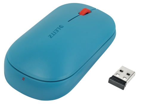 Periferice IT - Mouse optic conexiune duala albastru celest cosy leitz