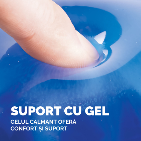 Mouse pad si suport incheieturi albastru gel crystal fellowes [2]