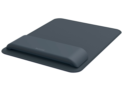 Articole pentru birou - Mouse pad si suport incheieturi gri carbune ergo leitz