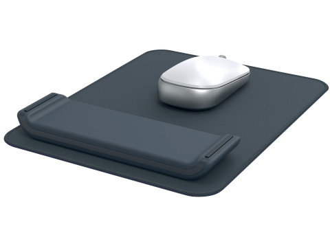 Mouse pad si suport incheieturi gri carbune ergo leitz [4]