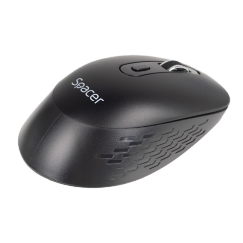 Mouse wireless Spacer SPMO-WS-BK-04, 1000-16000 dpi, conector USB 2.4GHz, negru, include 2 baterii AAA [2]